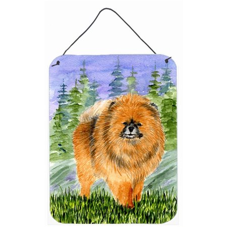 CAROLINES TREASURES 12 x 16 in. Pomeranian Aluminium Metal Wall Or Door Hanging Prints SS8459DS1216